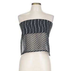 Brenda Knight x Free People Black and White Polka Dot Tube Top